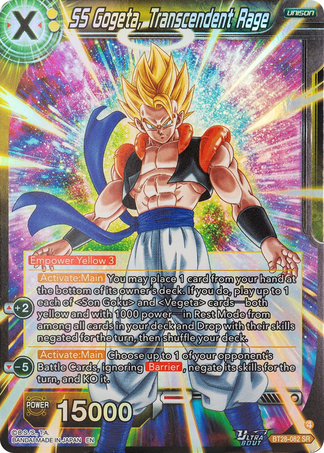 SS Gogeta, Transcendent Rage