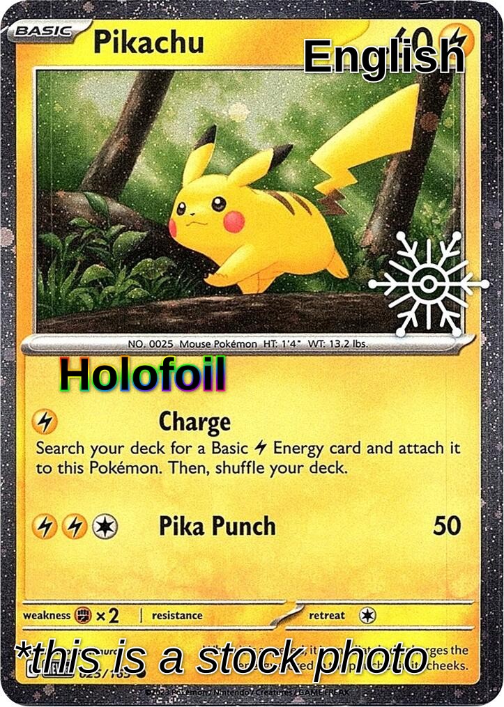 Pikachu - 025/165 (Holiday Calendar)