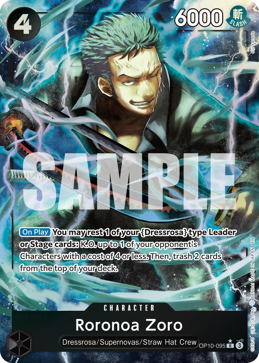 One Piece Trading Card Game Premium Booster -The Best- Vol. 2 Rare Roronoa Zoro - OP10-095 OP10-095 [Alternate Art]