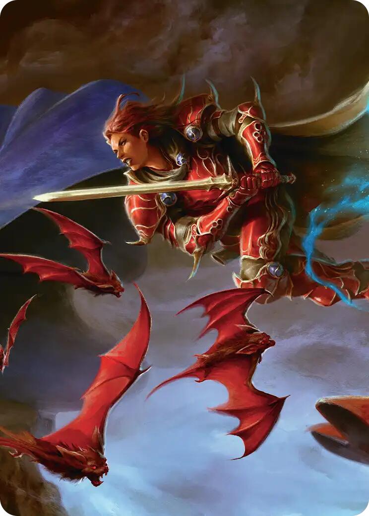 The Destined Warrior Scene Art Card