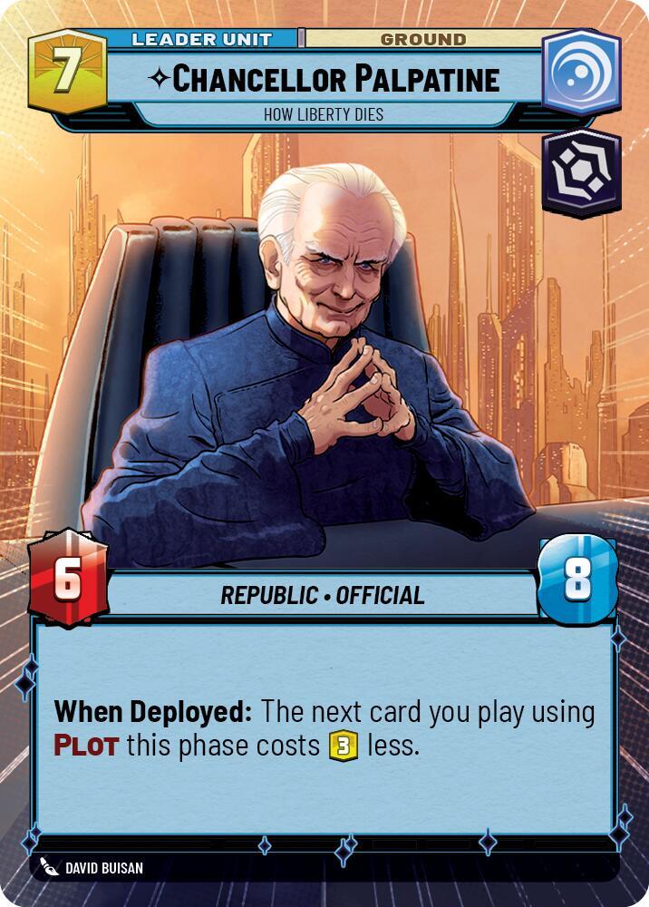 Chancellor Palpatine - How Liberty Dies (Hyperspace) (Back)
