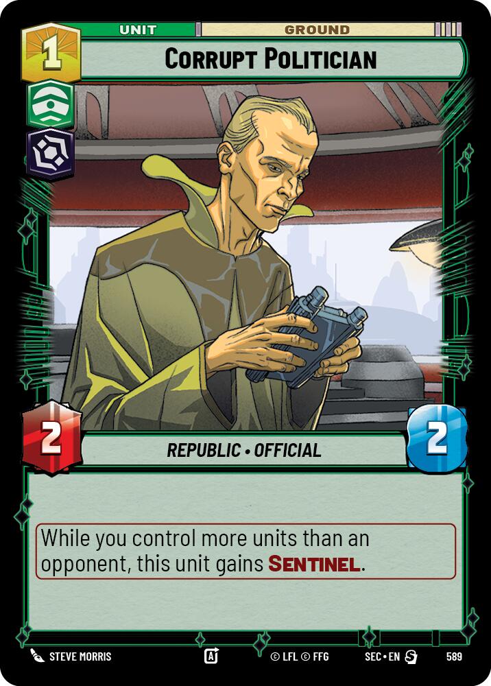 Corrupt Politician (Foil)