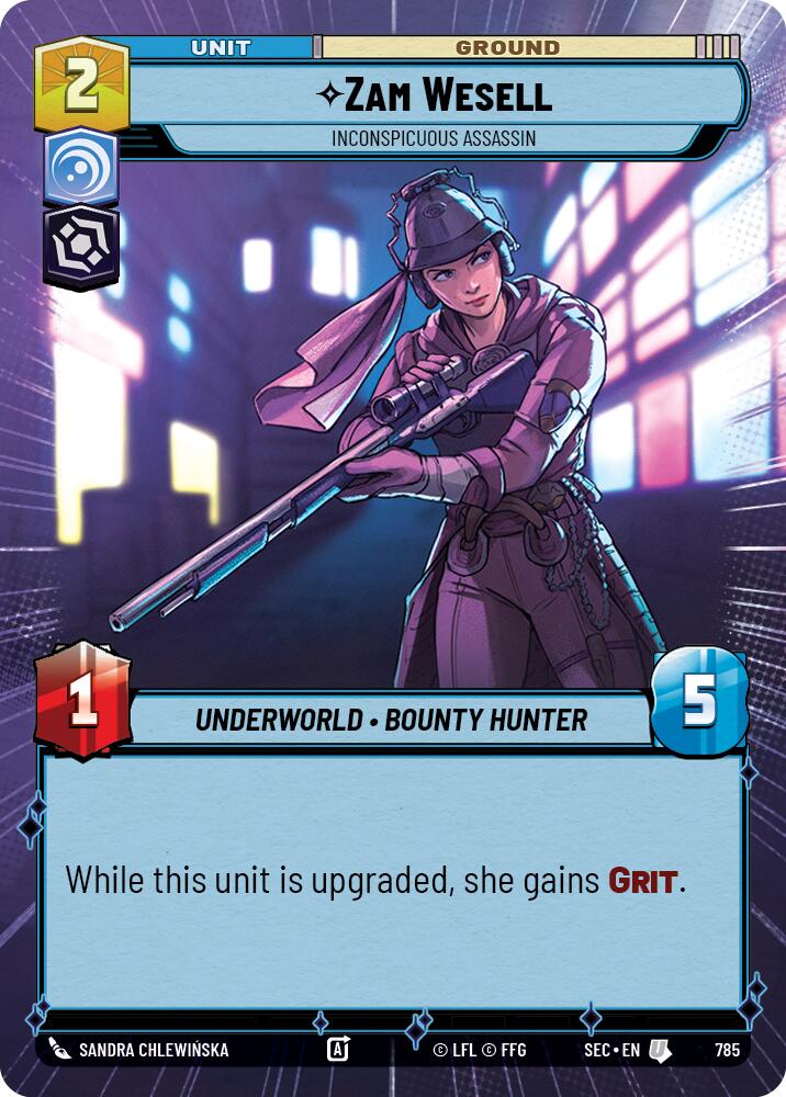 Zam Wesell - Inconspicuous Assassin (Hyperspace Foil)