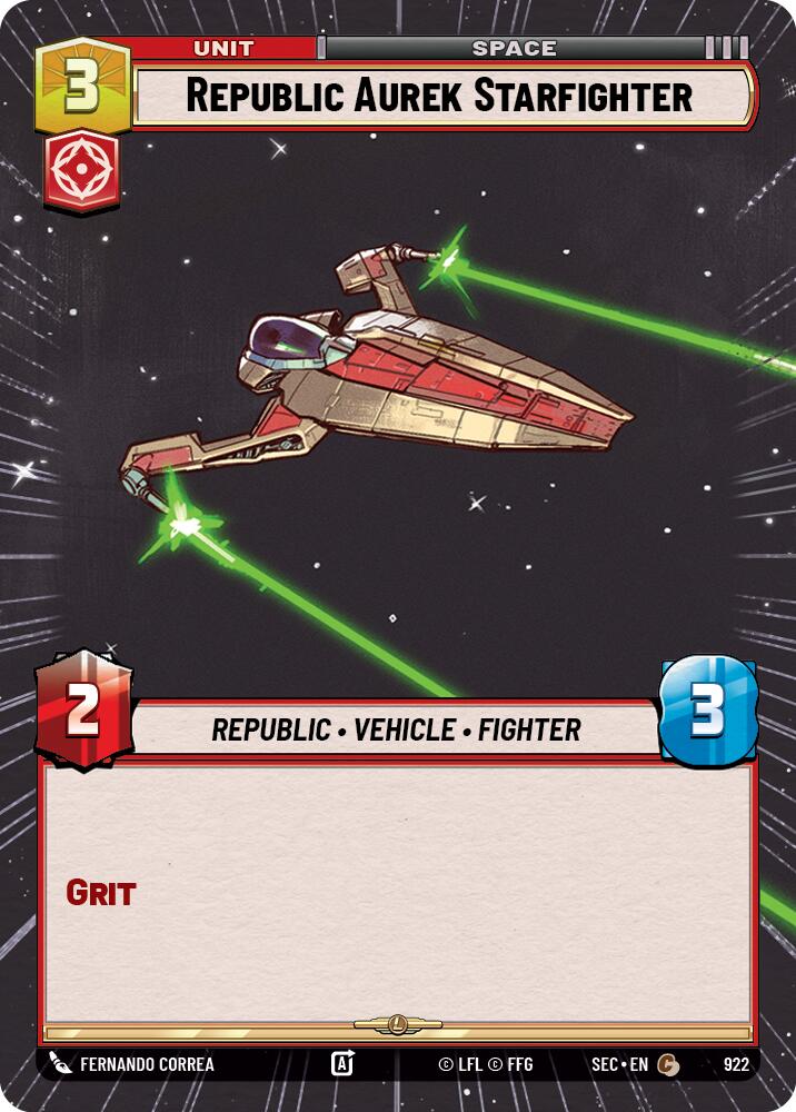Republic Aurek Starfighter (Hyperspace Foil)