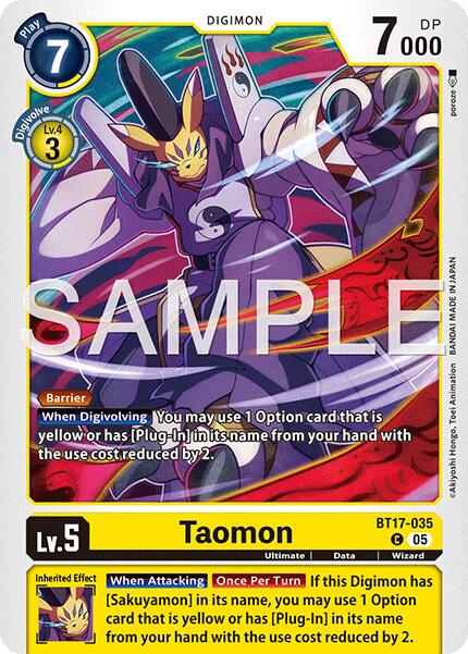 Taomon (BT17-035) (Alternate Art)