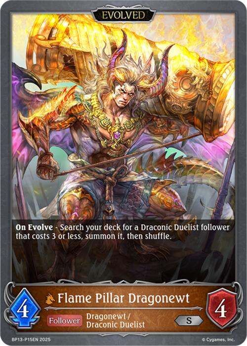 Flame Pillar Dragonewt (Evolved) - P15 (Foil)