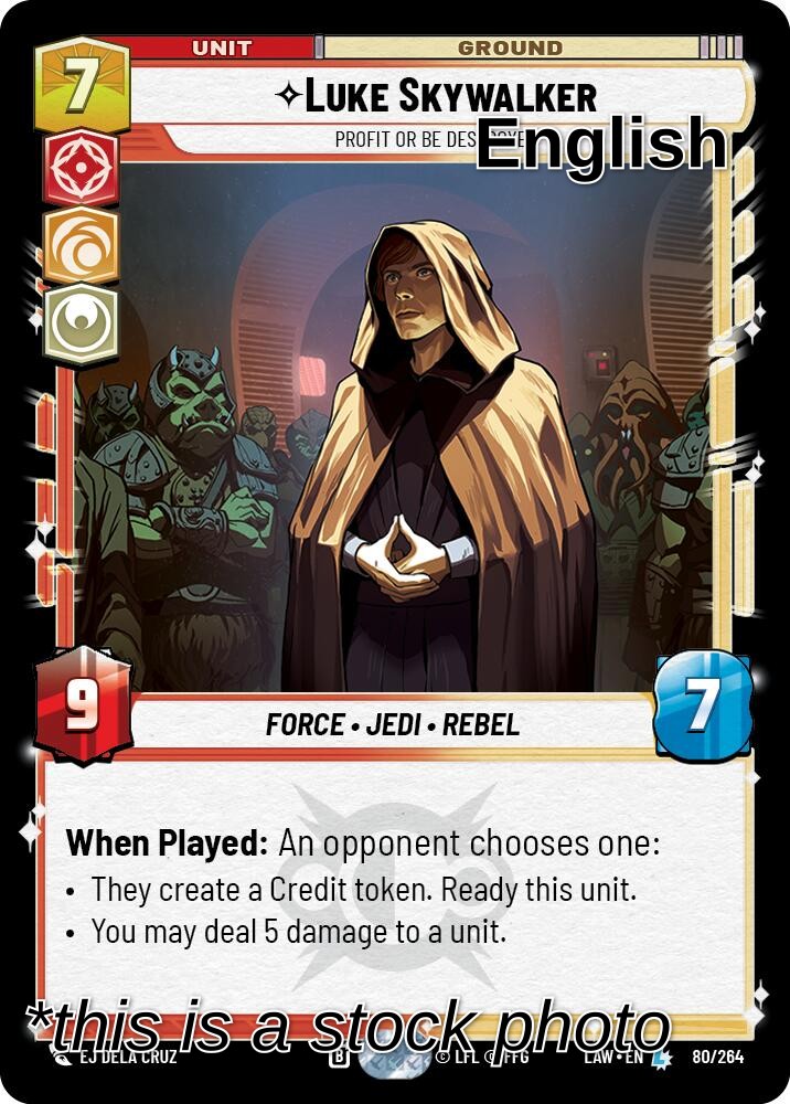 Luke Skywalker - Profit or Be Destroyed