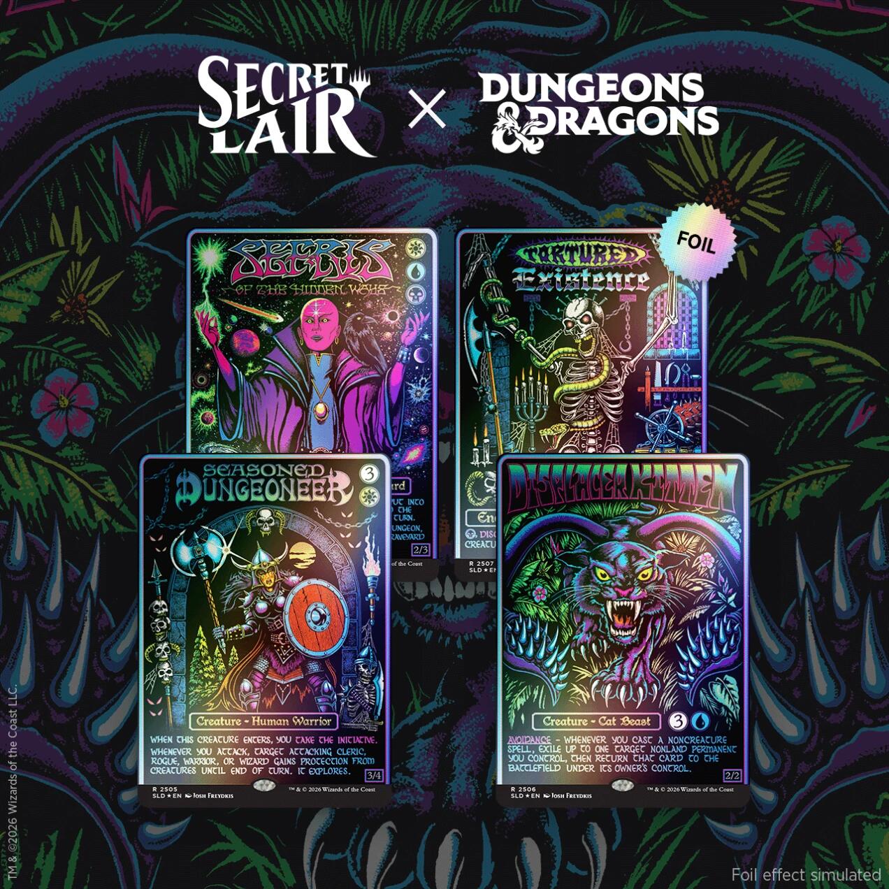 Secret Lair Drop: Secret Lair x Dungeons & Dragons: Black Lights & Dark Dungeons - Foil Edition
