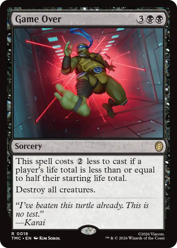 mtg turtle cards Game Over [TMC - 18 - Rare]