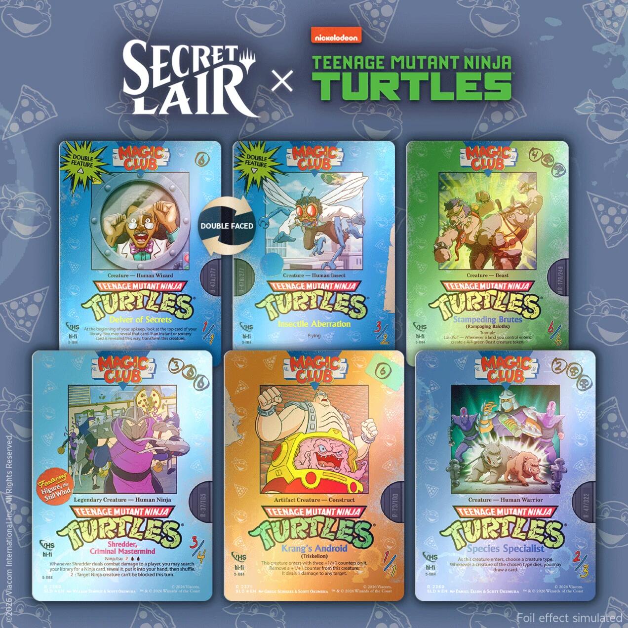 Secret Lair Drop: Secret Lair x Teenage Mutant Ninja Turtles: VHS Villains - Traditional Foil Edition