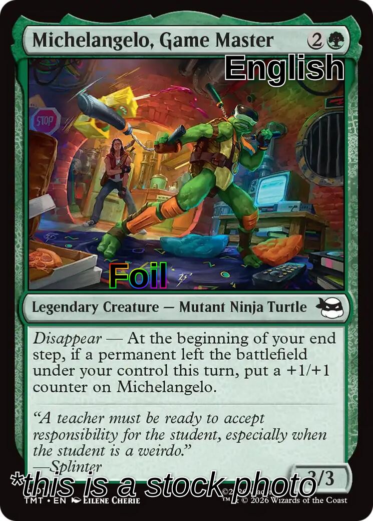 Michelangelo, Game Master