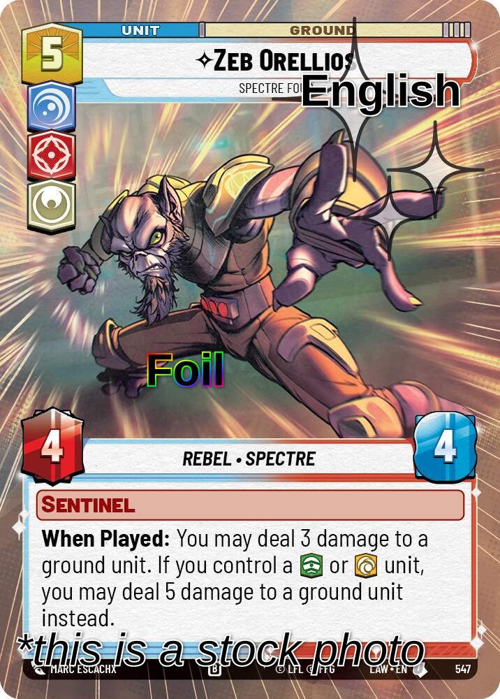 Zeb Orellios - Spectre Four (Hyperspace Foil)