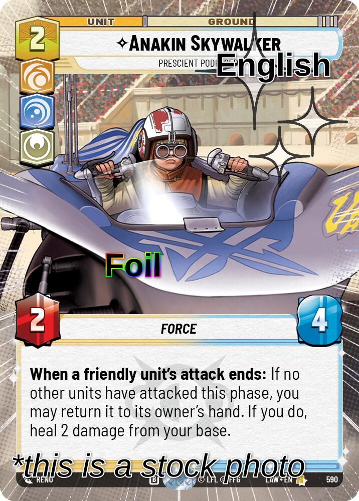 Anakin Skywalker - Prescient Podracer (Hyperspace Foil)
