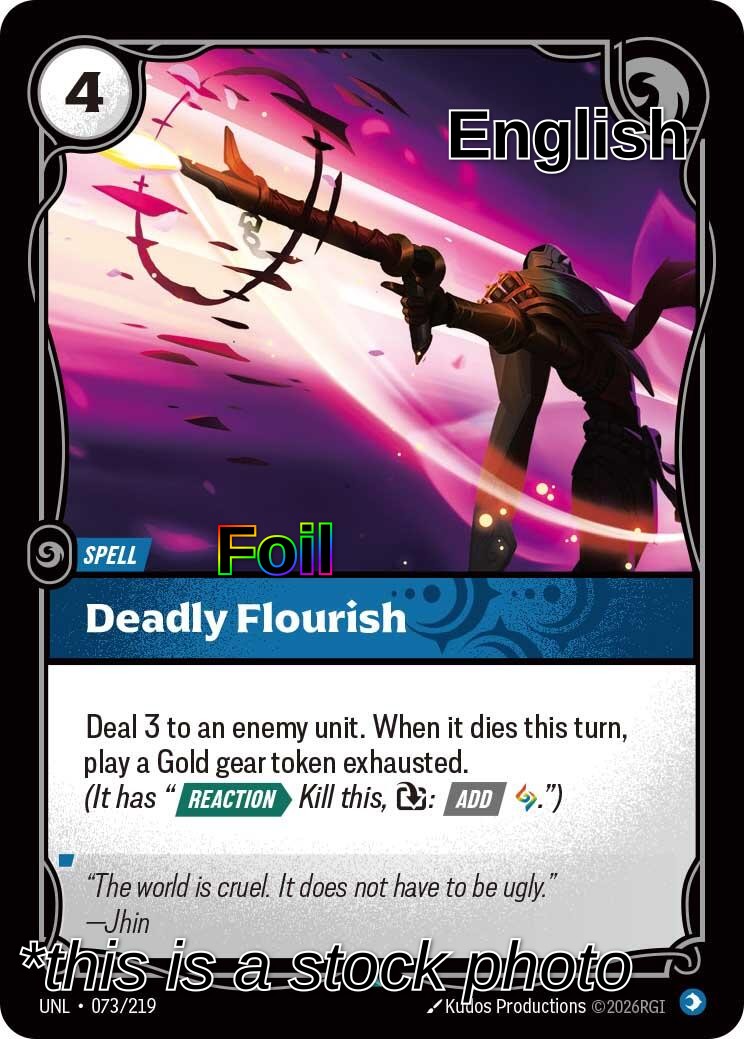 Deadly Flourish