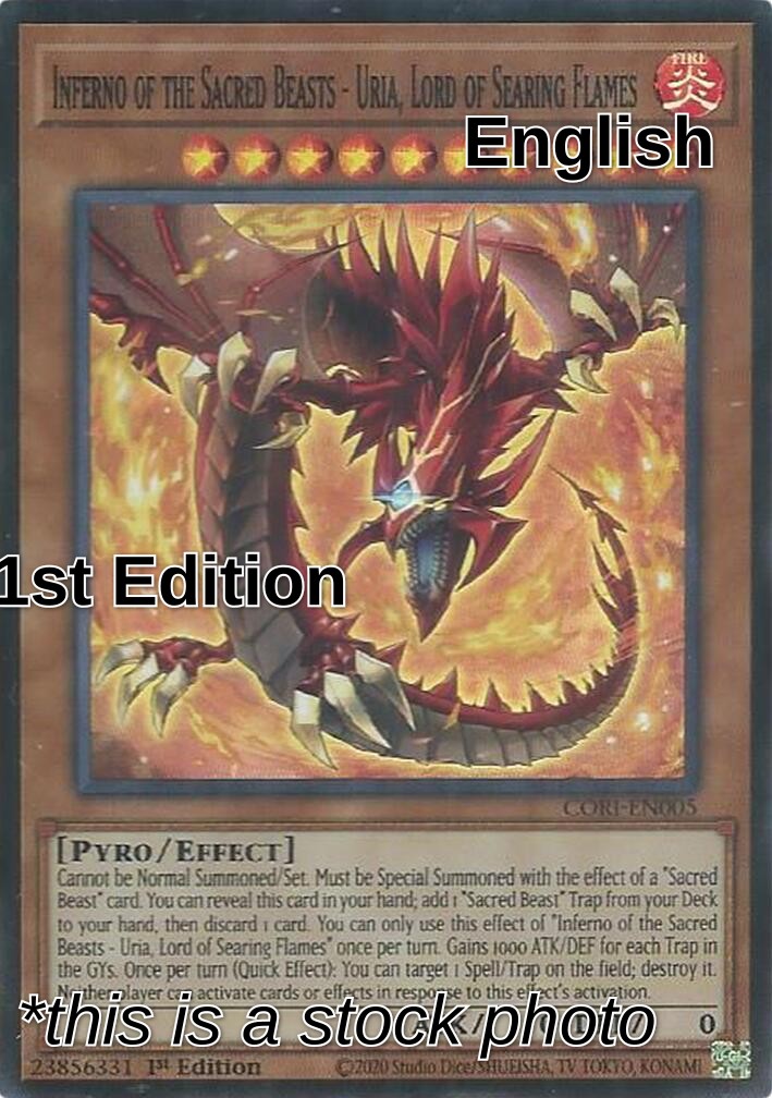 Inferno of the Sacred Beasts - Uria, Lord of Searing Flames