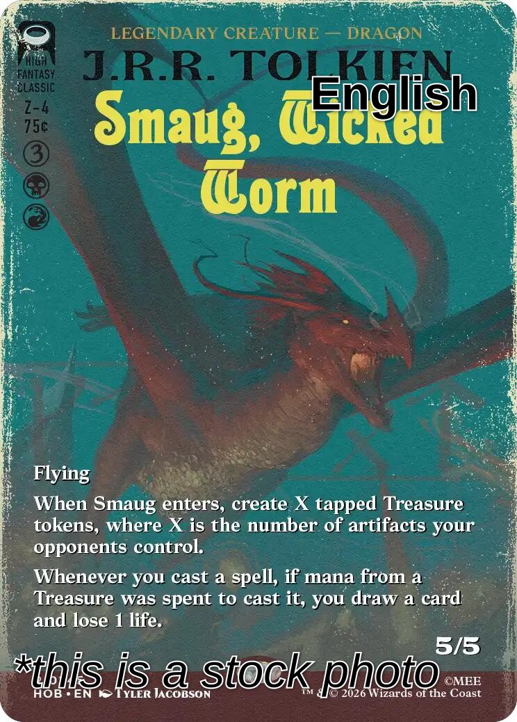 Smaug, Wicked Worm (Borderless)