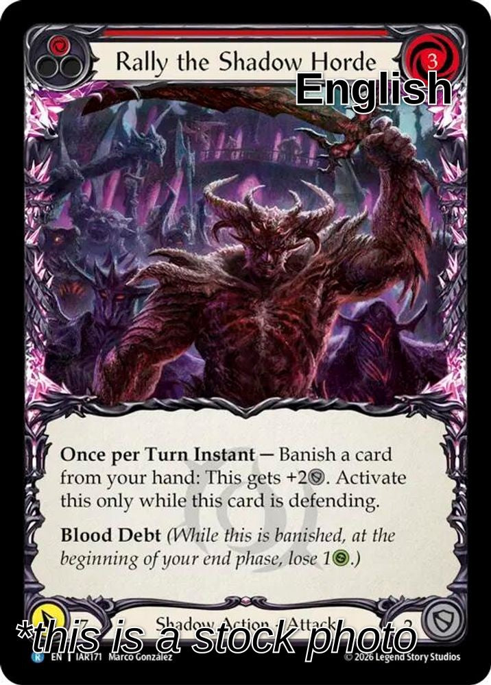 Rally the Shadow Horde (Red)