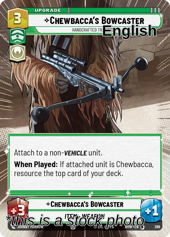 Chewbacca's Bowcaster - Handcrafted Tradition (Hyperspace)