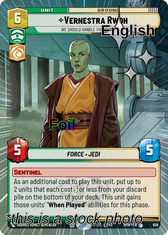 Vernestra Rwoh - We Should Handle This Ourselves (Hyperspace Foil)