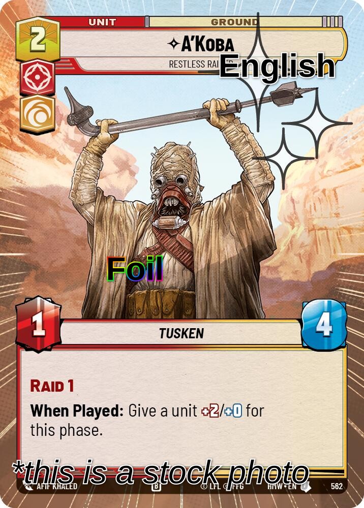A'Koba - Restless Raider (Hyperspace Foil)