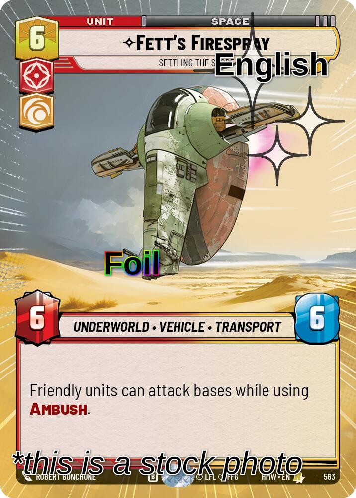Fett's Firespray - Settling the Score (Hyperspace Foil)