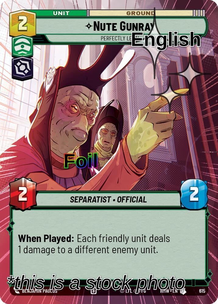 Nute Gunray - Perfectly Legal (Hyperspace Foil)