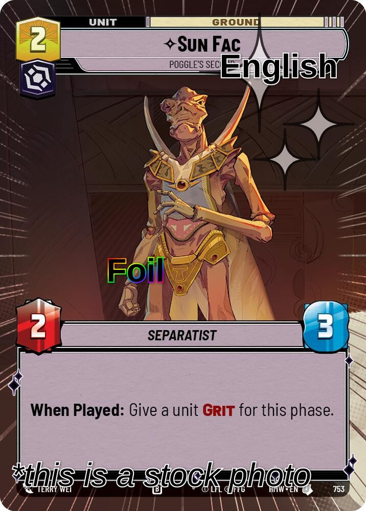 Sun Fac - Poggle's Second (Hyperspace Foil)