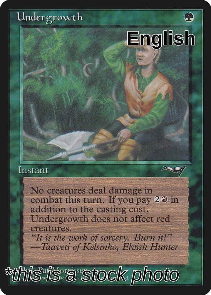 Undergrowth (Holding Axe)