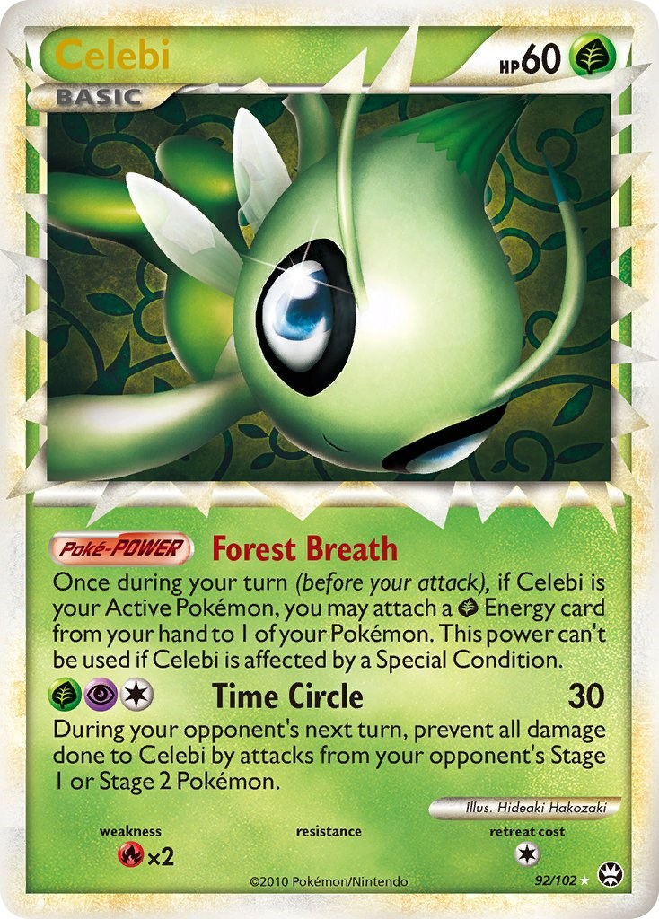 Celebi (Prime) [TM - 92/102 Ultra Rare] - Triumphant  PunkOuter Games