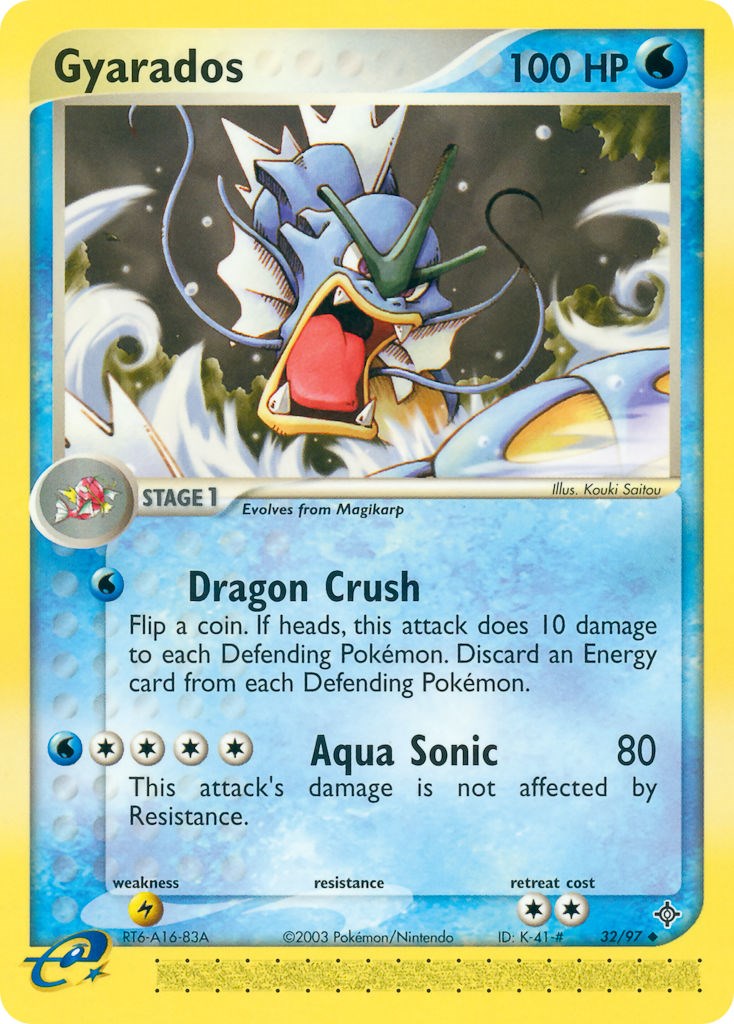 pokemon card value gyarados Gyarados [DR - 32/97]
