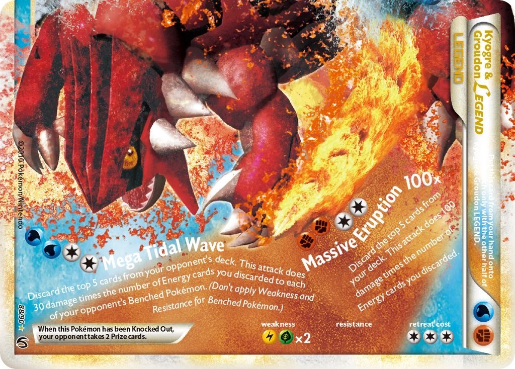 Kyogre & Groudon Legend (Bottom) [UD - 88/90 Ultra Rare]