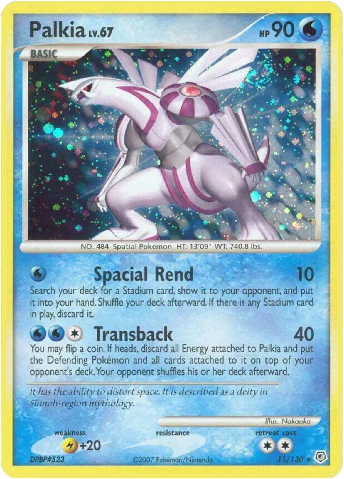 shiny palkia pokemon card [DP - 11/130 - Holo Rare] Choose One:DP FIN Primal Odin Premium Pack Elevate Your Trading Card MTG Arena Code Card