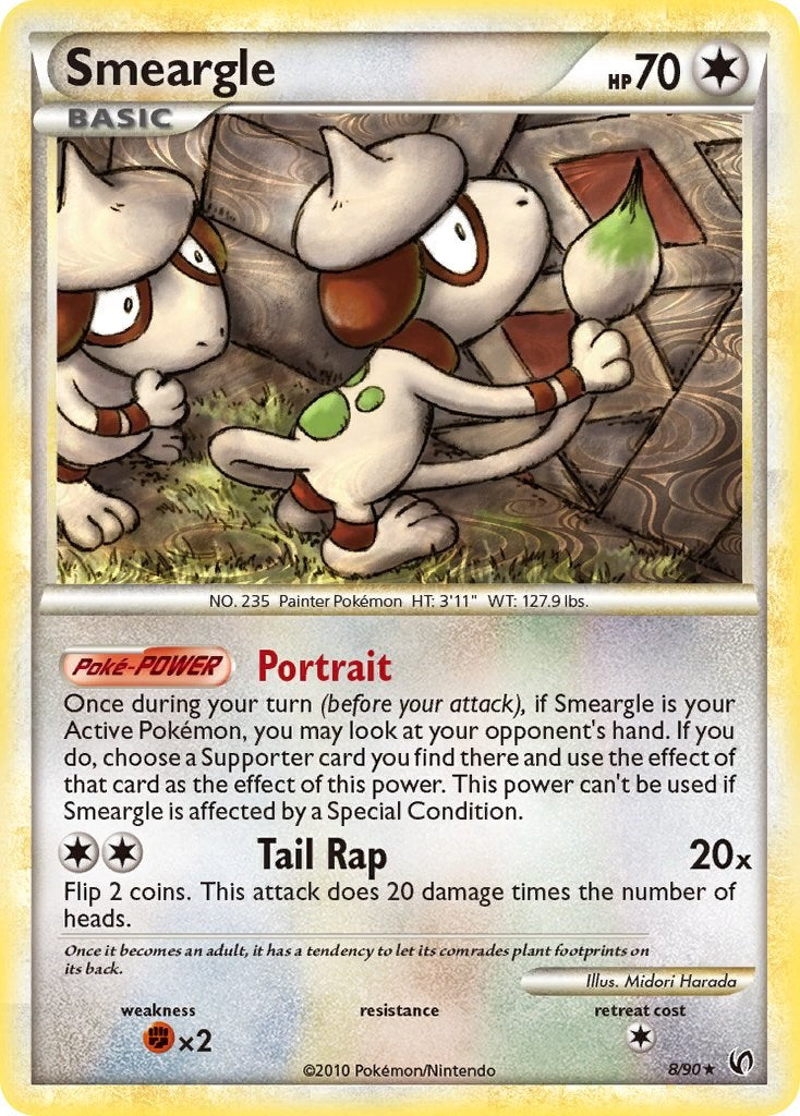 smeargle holographic pokemon card value [UD - 8/90 - Holo Rare] Mint / near mint condition trading card smeargle holographic pokemon card value