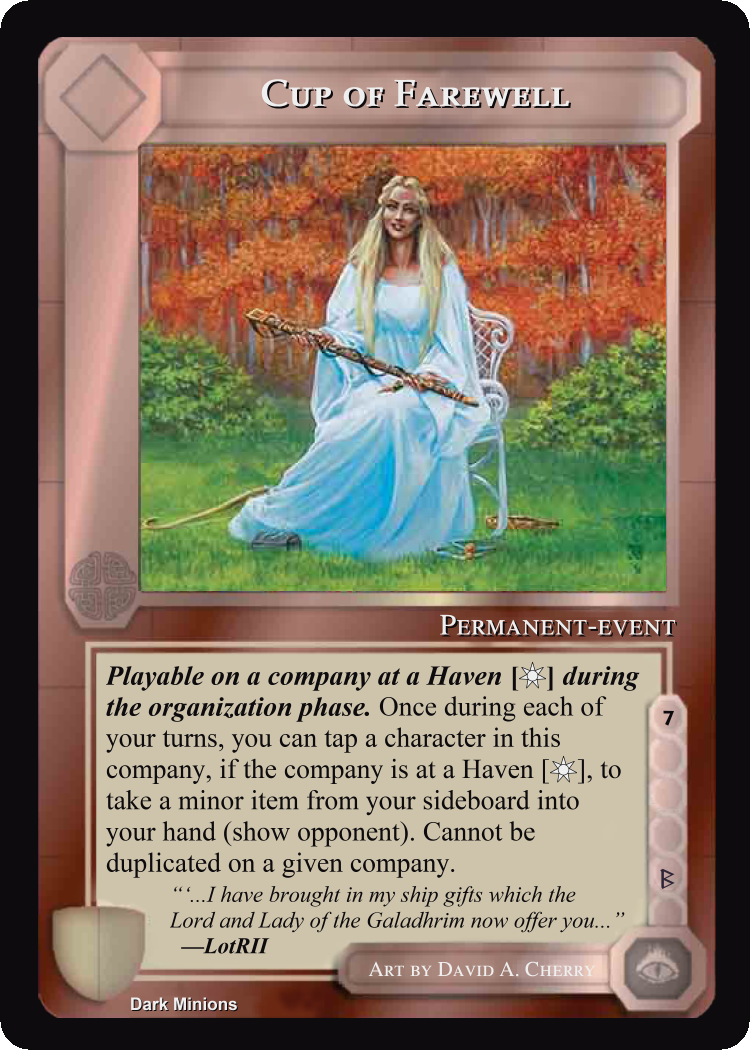 Cup Of Farewell - Dark Minions - Middle Earth CCG / TCG