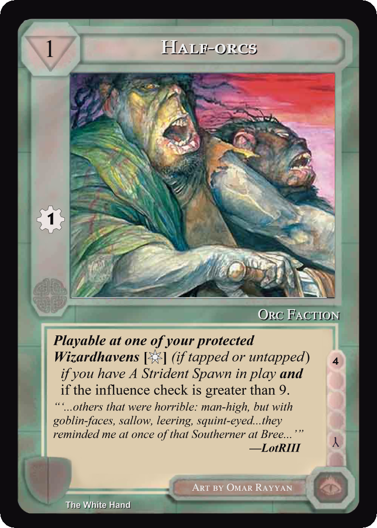 Half-Orcs - White Hand - Middle Earth CCG / TCG PunkOuter Games Half-Orcs - White Hand - Middle Earth CCG / TCG PunkOuter Games