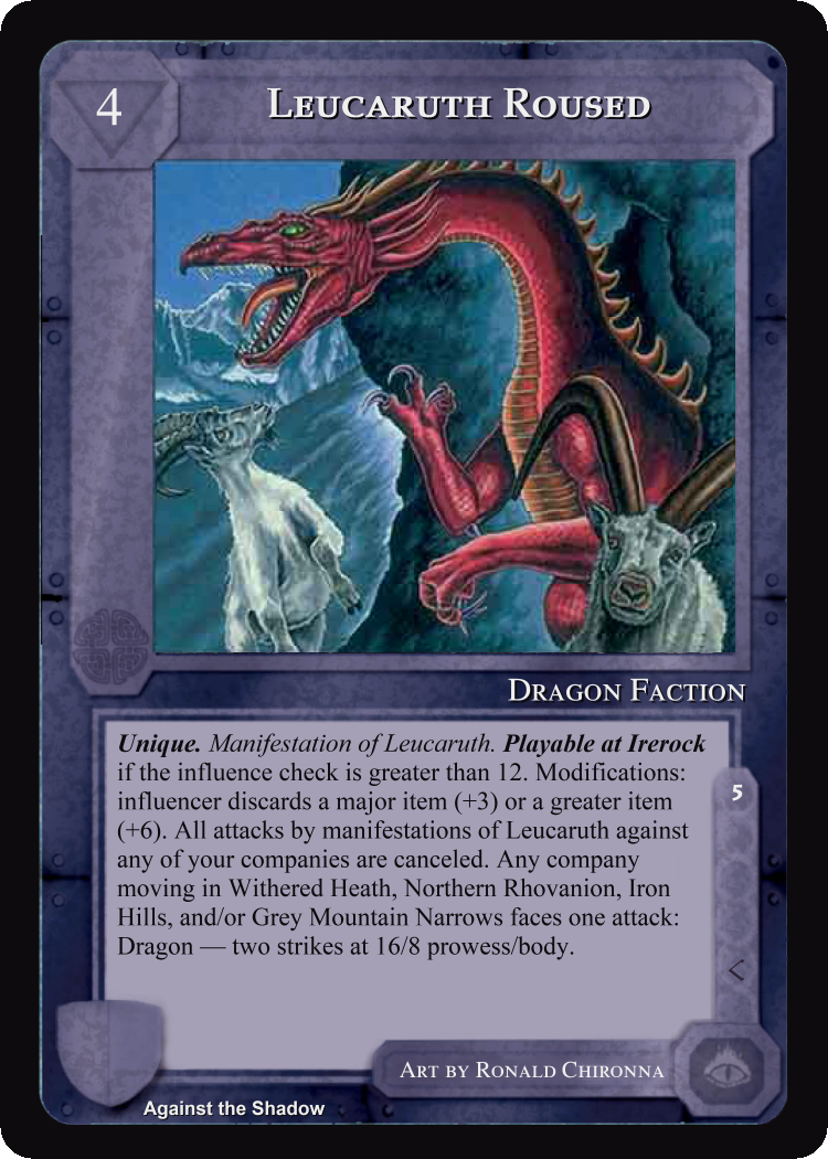 Leucaruth Roused - Against the Shadow - Middle Earth CCG / TCG