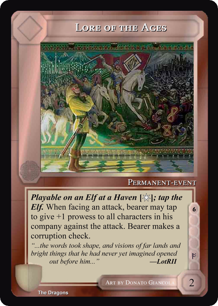 Lore Of The Ages - The Dragons - Middle Earth CCG / TCG