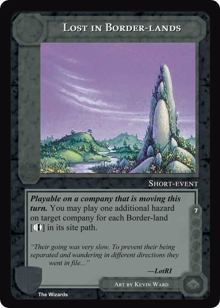 Lost In Border-Lands - METW - Limited - Middle Earth CCG / TCG