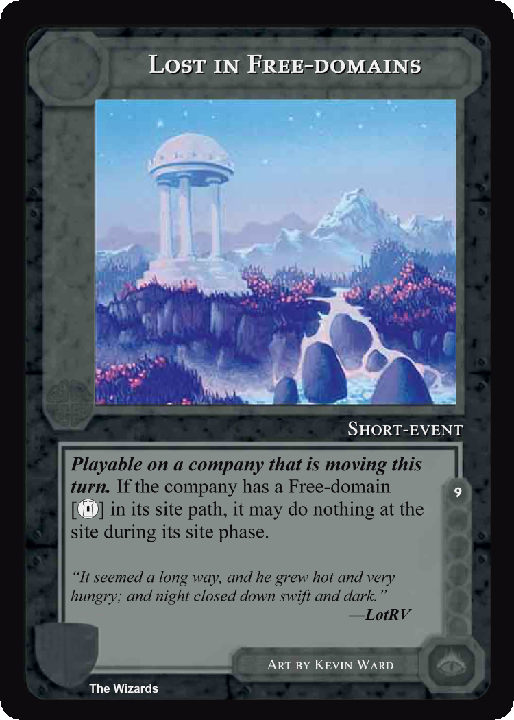 Lost In Free-Domains - METW - Limited - Middle Earth CCG / TCG