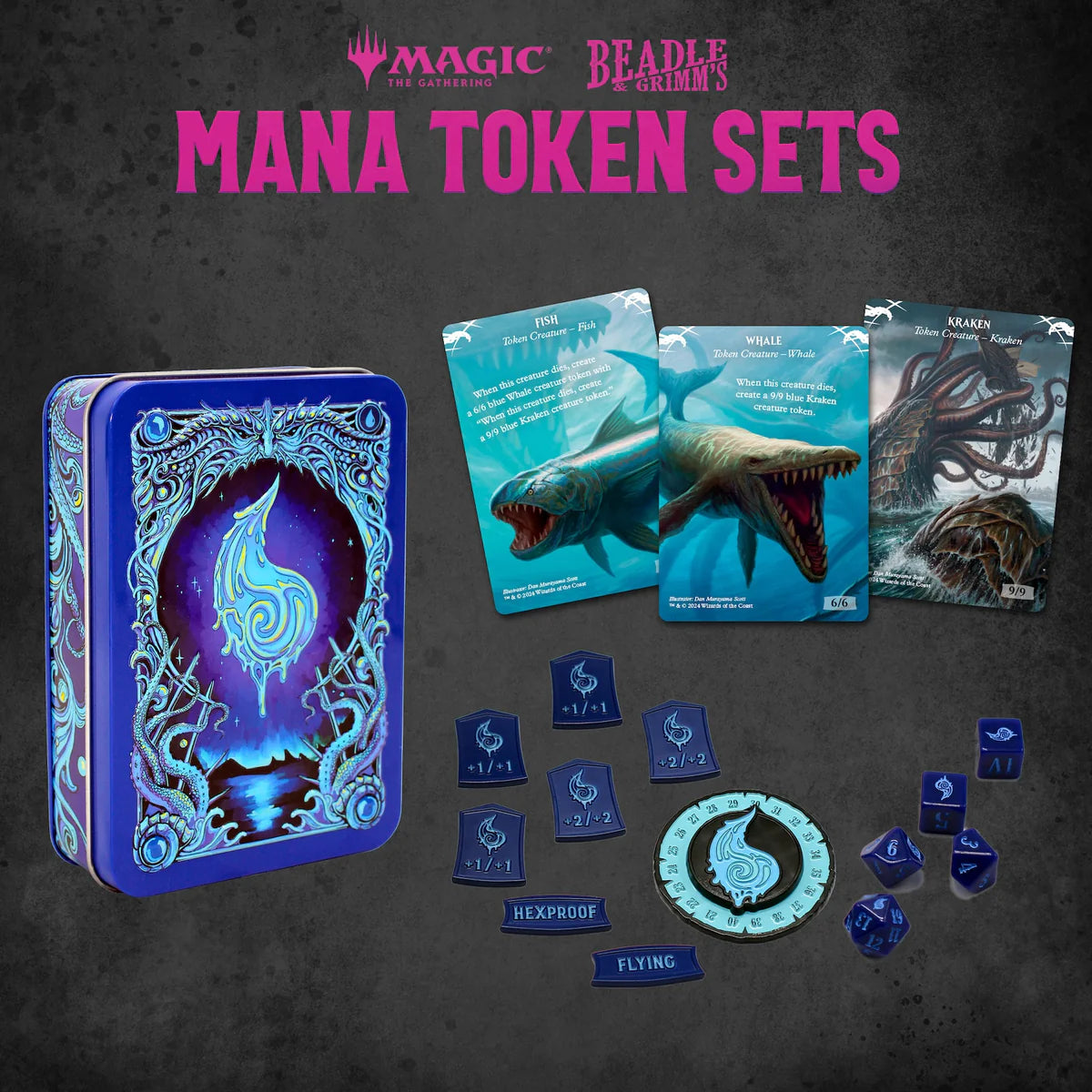 Beadle & Grimms Blue Mana Token Set