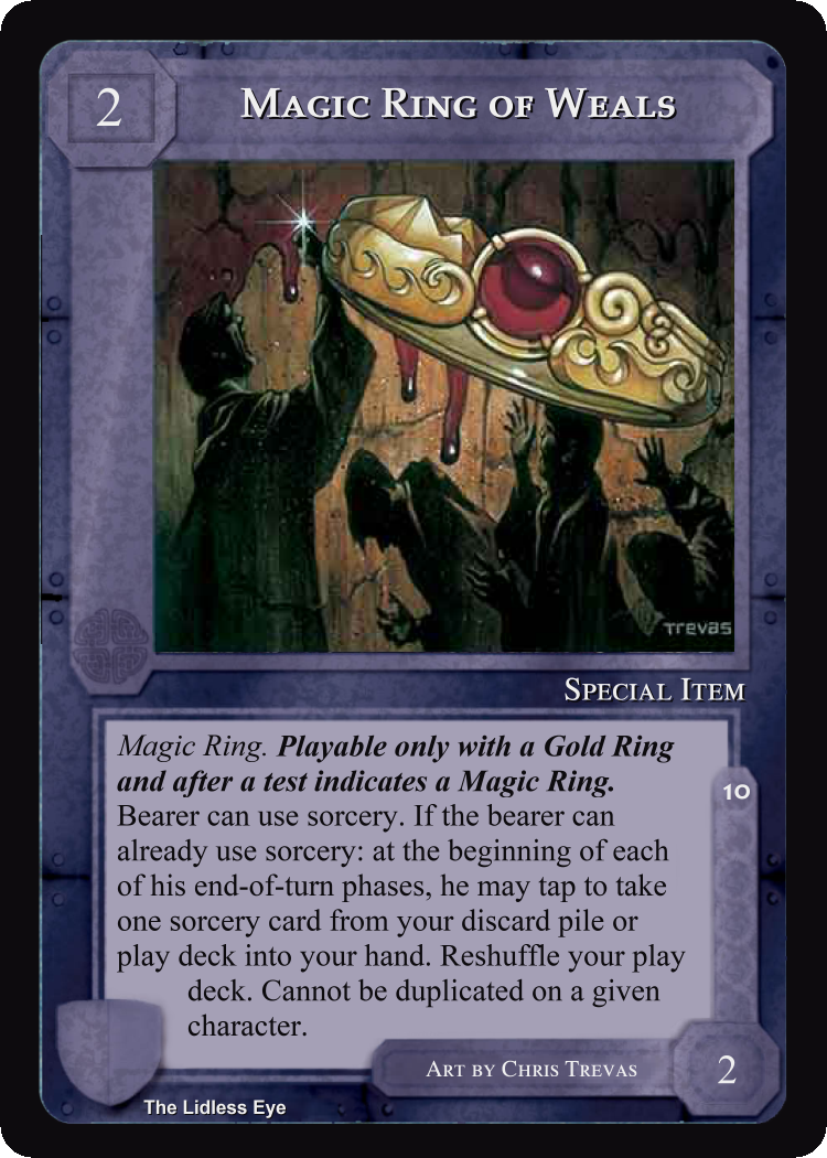 Magic Ring Of Weals - Lidless Eye - Middle Earth CCG / TCG