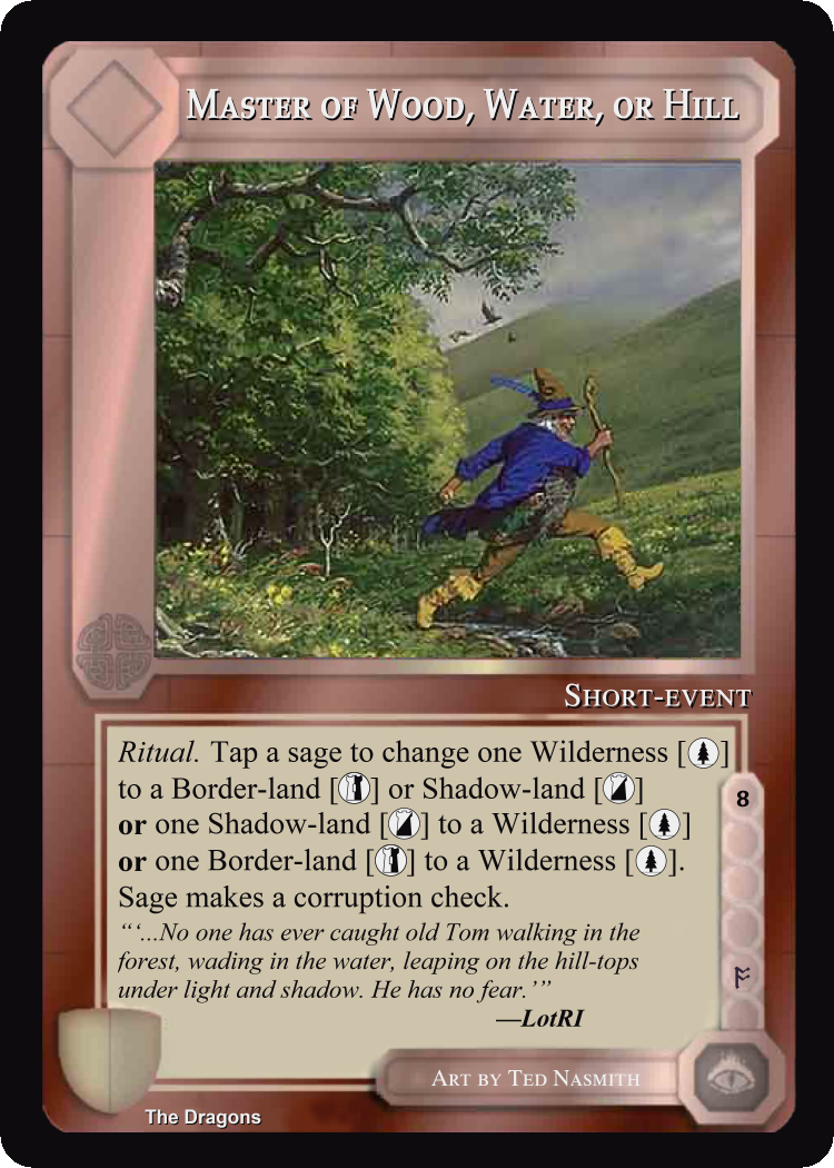 Master Of Wood, Water, Or Hill - The Dragons - Middle Earth CCG / TCG