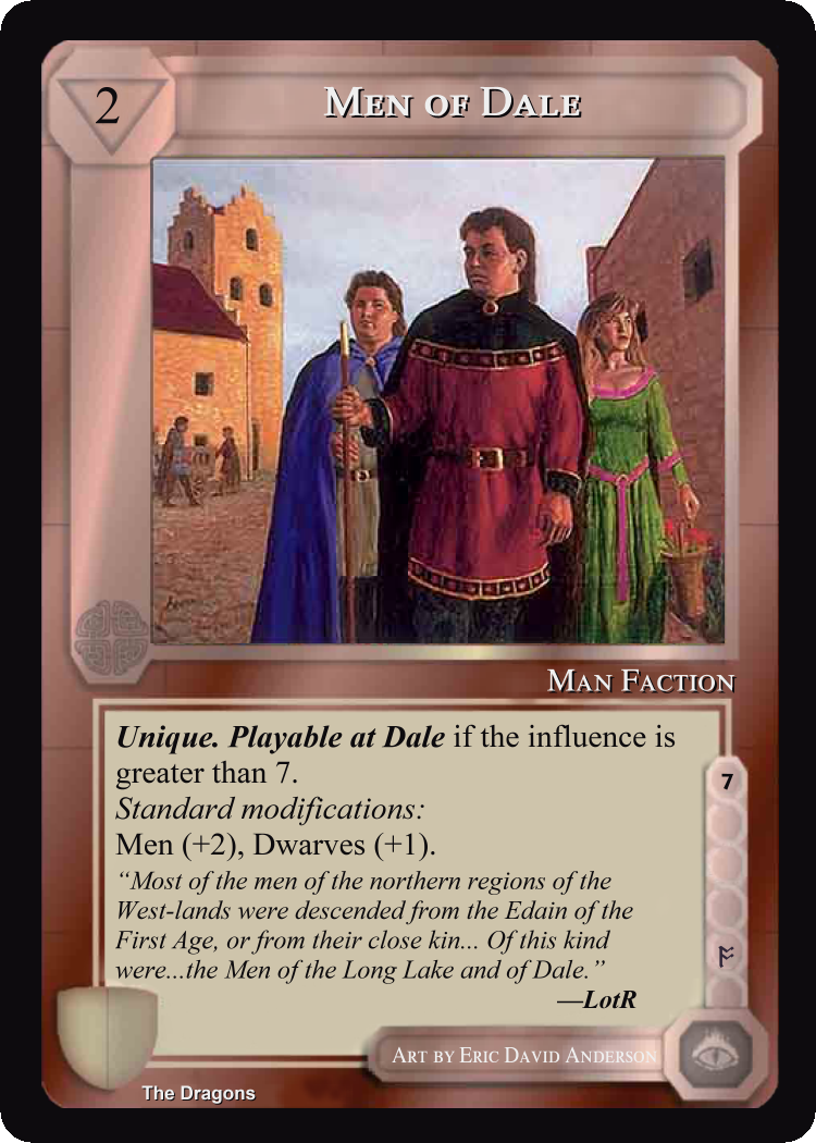 Men Of Dale - The Dragons - Middle Earth CCG / TCG