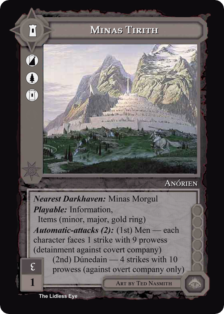 Minas Tirith - Occhio Senza Palpebre - CCG/TCG Terra di Mezzo
