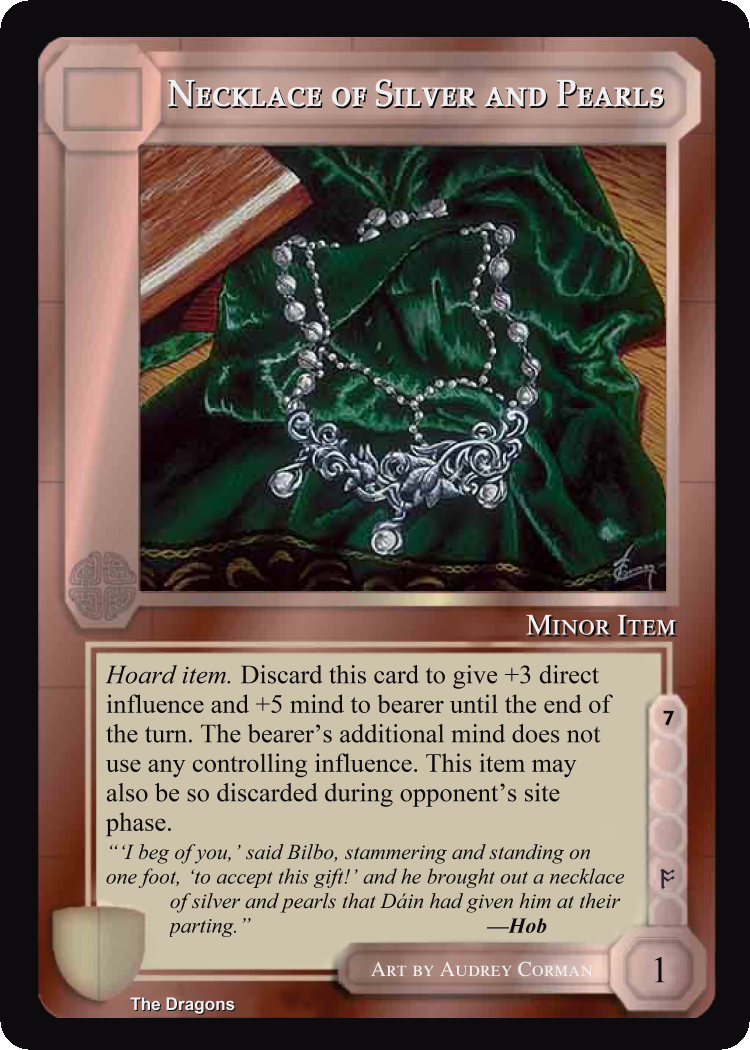 Necklace of Silver and Pearls - The Dragons - Middle Earth CCG / TCG