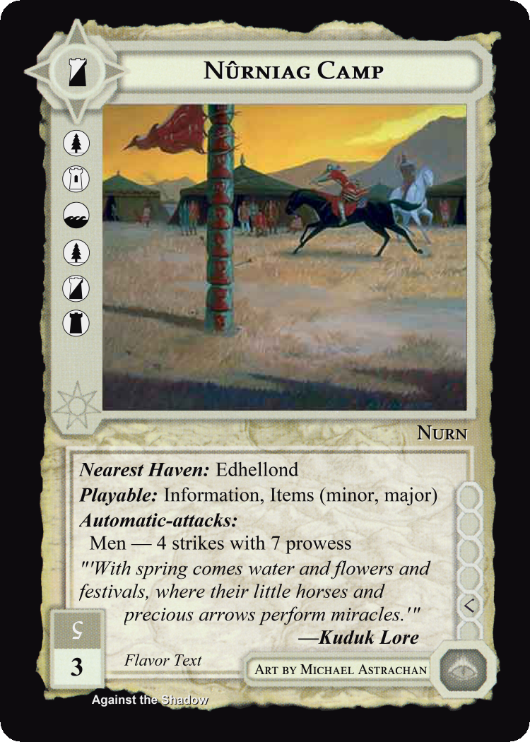 Nurniag Camp - Against the Shadow - Middle Earth CCG / TCG