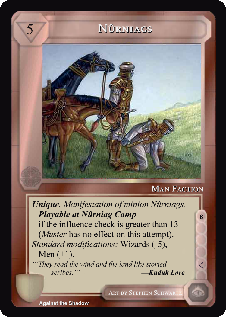 Nurniags - Against the Shadow - Middle Earth CCG / TCG