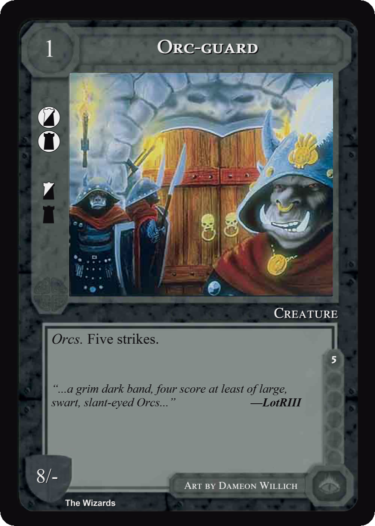 Orc-Guard - METW - Limited - Middle Earth CCG / TCG