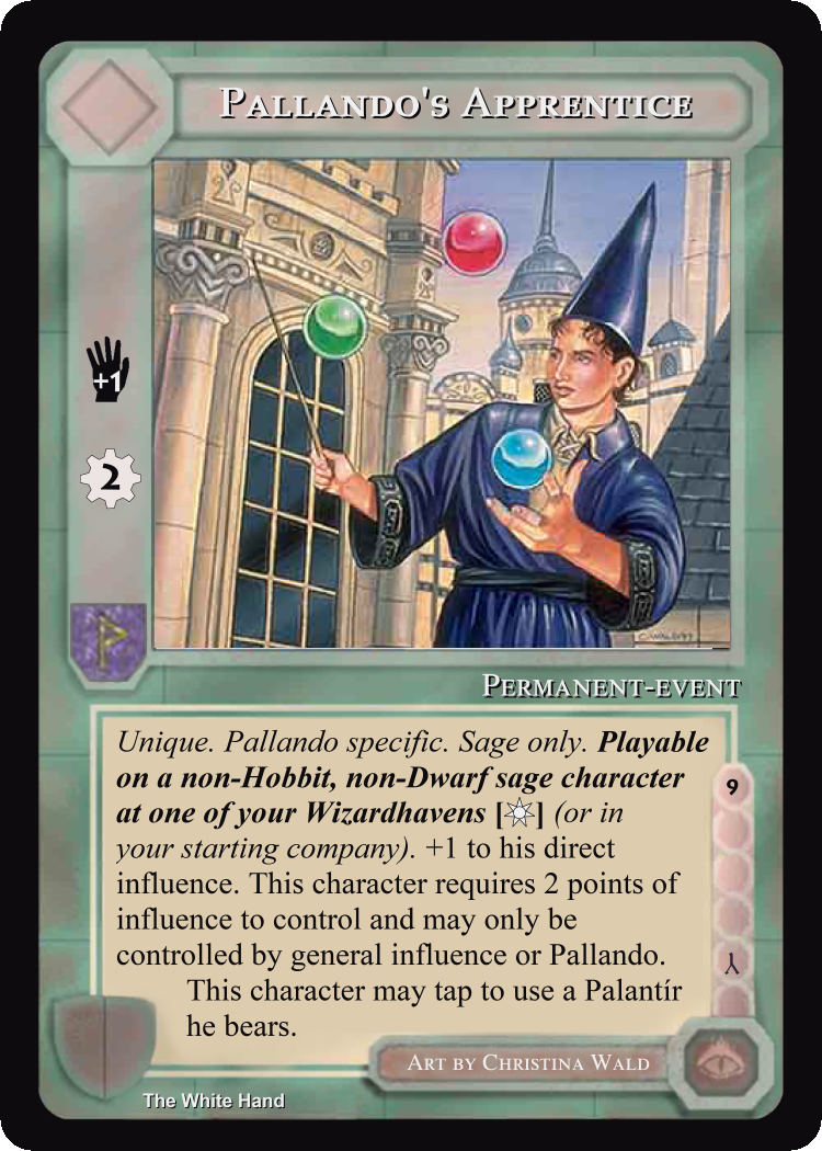 Pallando's Apprentice - White Hand - Middle Earth CCG / TCG