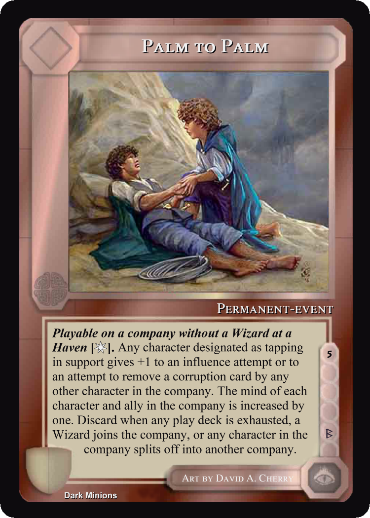 Palm To Palm - Dark Minions - Middle Earth CCG / TCG